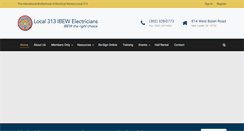 Desktop Screenshot of ibew313.org